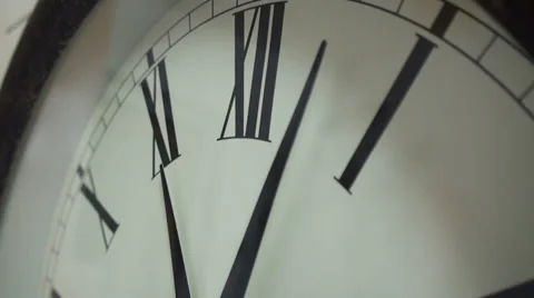 Old Classic Clock Face Close Up Full HD Stock Footage Video stock 35860245