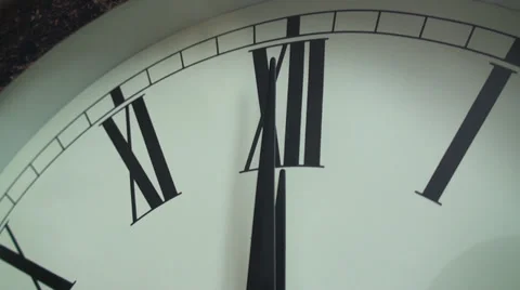 Old Classic Clock Face Close Up Full HD Stock Footage Stock Footage 35861985