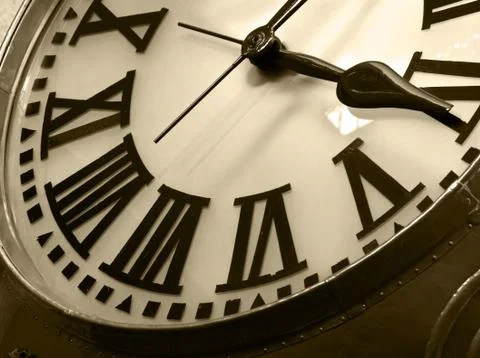 Old classic clock Foto stock