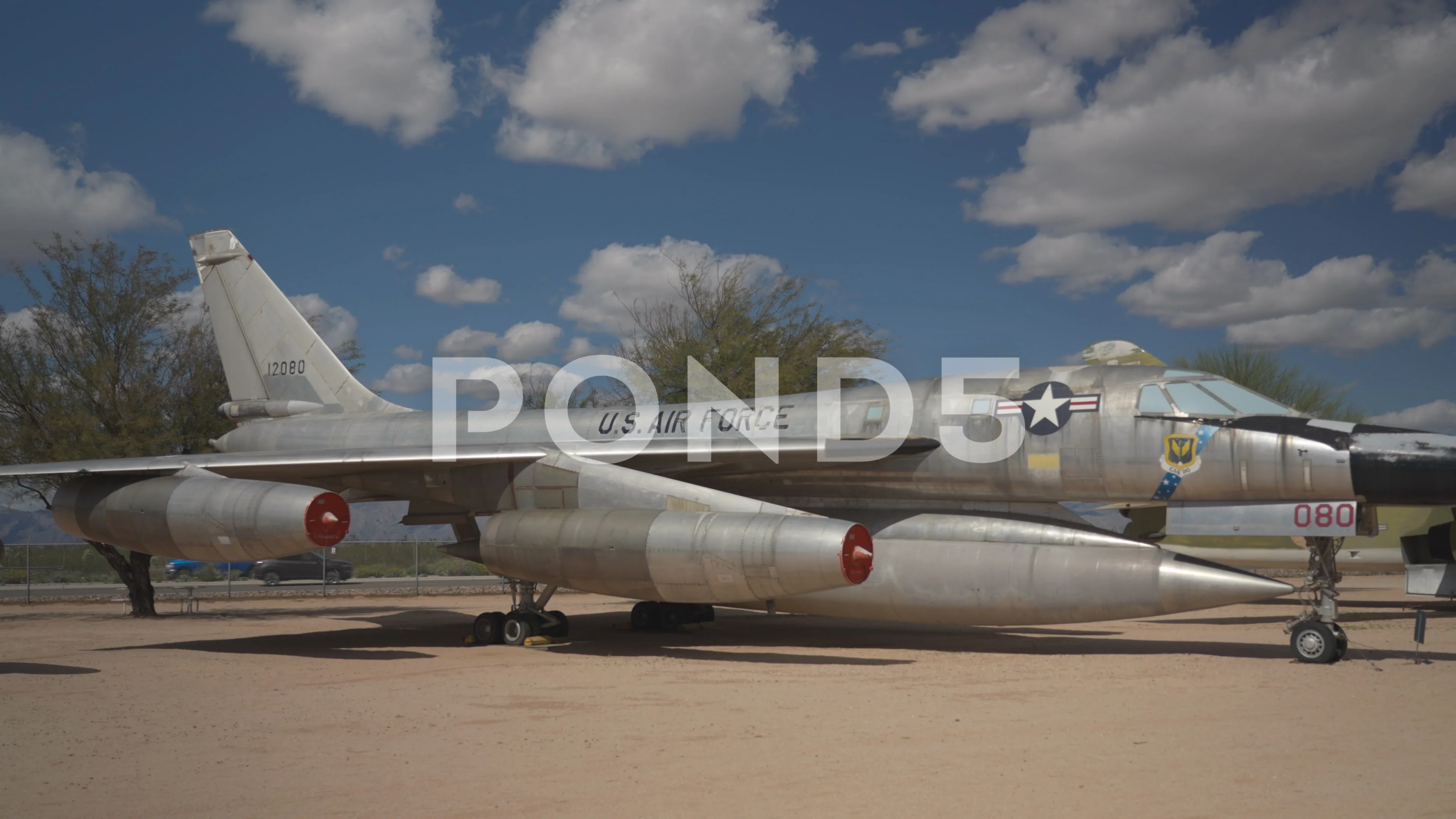 Old classic US Air force airplane Stock Video Pond5