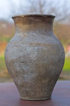 Old clay pot. 스톡 사진