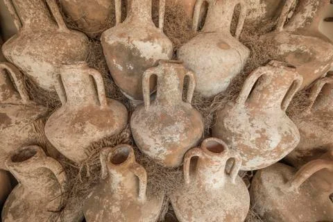 Old clay Pots Stock Photos