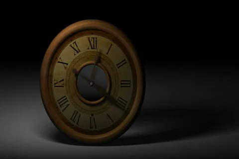 Old Clock Animation Stock Footage 531571