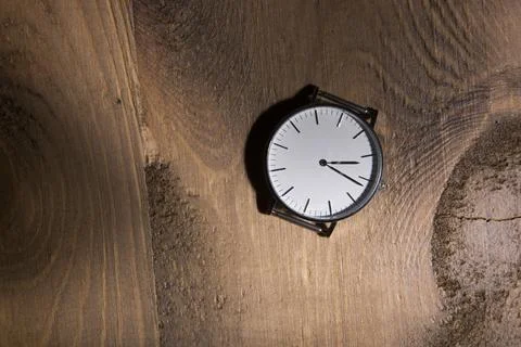 Old clock on brick wall Stock Photos