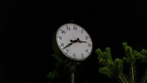 Old clock in the city Stock Photos