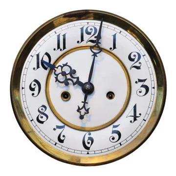 Old clock detail Stock Photos