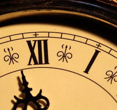 Old clock face 库存照片