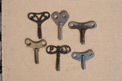 Old clock gold Stock Photos