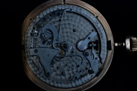 Old clock gold Foto stock