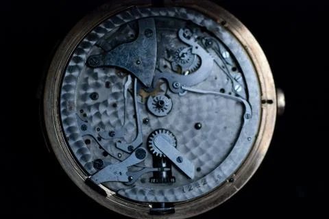 Old clock gold Stock Photos