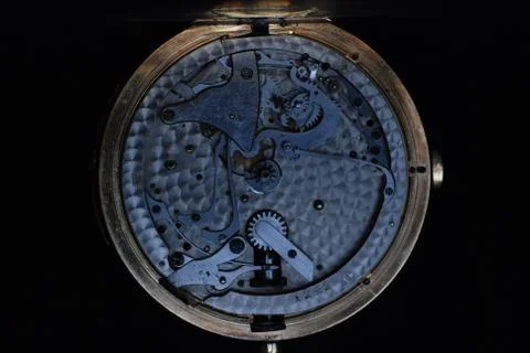 Old clock gold Stock Photos