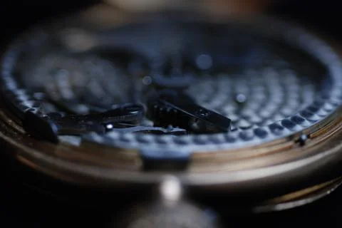 Old clock gold Stock Photos