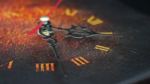 Old clock with hands counts the time 2021 Stock Footage 160973157