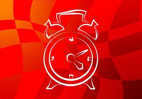 Old clock icon illustration Stock Illustration