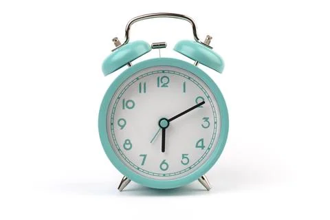 Old clock isolated on white  background with space for text. Concept of time 스톡 사진
