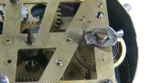 Old clock mechanism working Vidéo 624758