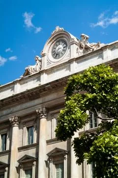 Old Clock in Milan Stock Photos