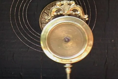 Old clock pendulum Video stock 117665