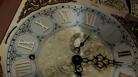 Old Clock Time Lapse Stock Footage