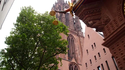 Old clock tower in germany Vidéo 261696462