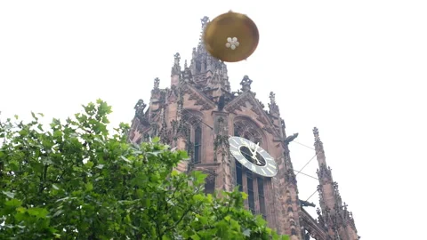 Old clock tower in germany Vidéo 261696829