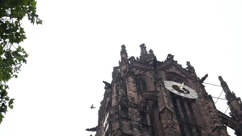 Old clock tower in germany Vidéo 261696960
