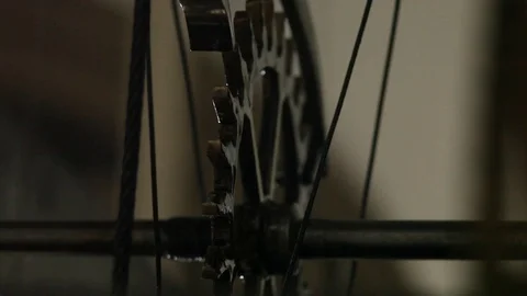 Old clock tower mechanism. Stock-Footage 75440277