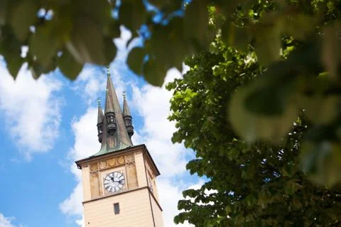 Old clock on the tower Stock Photos