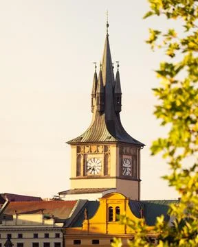 Old Clock Tower in Prague, Czech Republic Stock Photos