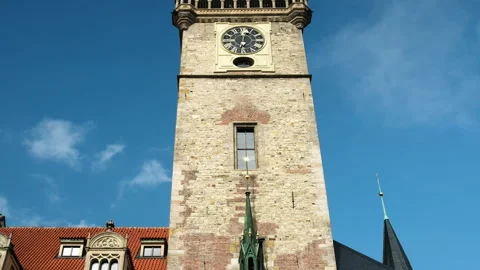Old Clock Tower In Prague Stock Footage 339017772