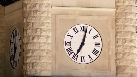 Old Clock Tower Timelapse Stock Footage 83696529