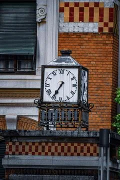 Old clock on the wall Stock Photos