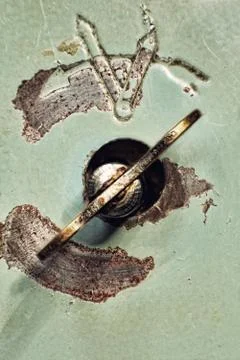 Old clock winder key. Stock Photos
