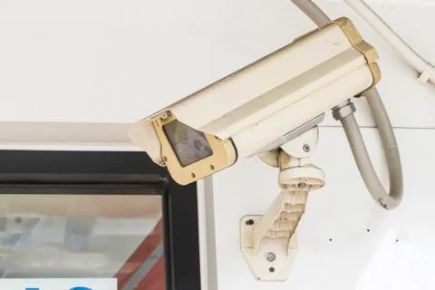 Old closed circuit camera Stock Photos