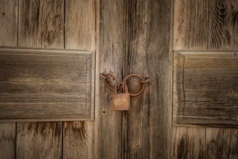 Old Closed Door Stock Photos