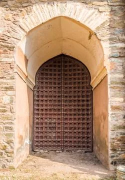 Old closed gate Stock Photos
