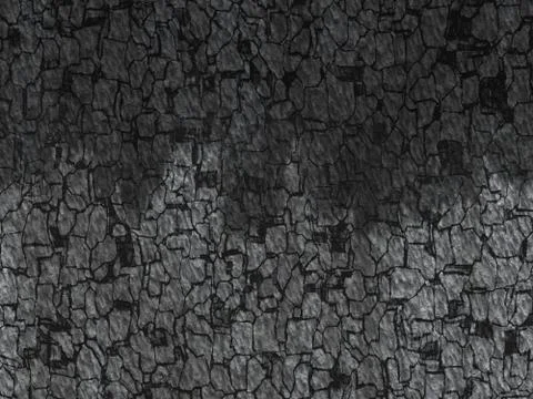 Old coal cracked texture Stock Illustration