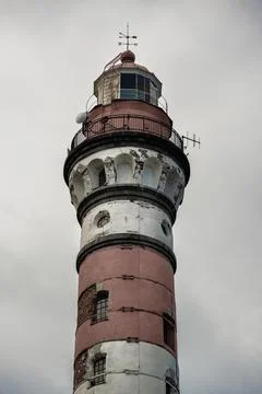 Old coastal lighthouse large Stock Photos