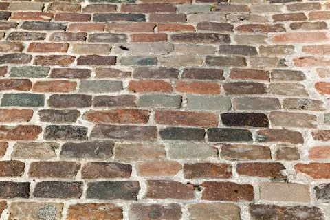 Old cobble stone street 스톡 사진