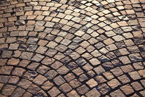 Old cobble stone way Stock Photos