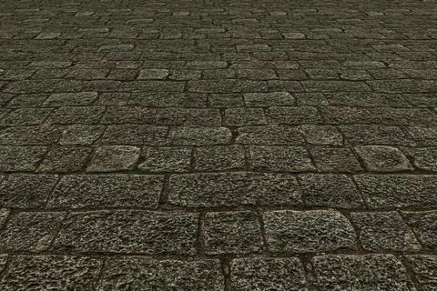 Old cobblestone pavement Stock Illustration