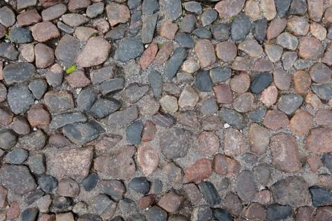 Old cobblestone pavement Stock Photos