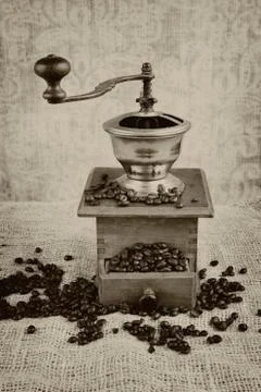 Old coffee grinder Stock Photos