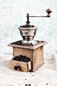 Old coffee grinder Stock Photos