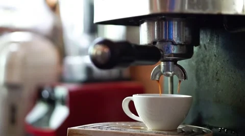 Old coffee machine Stock Footage 68341729