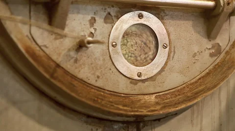 Old coffee machine is working Stock Footage 64071790