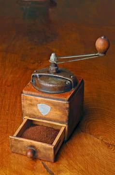 Old coffee mill Stock Photos