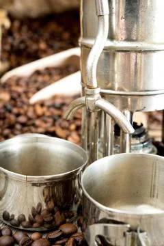 Old coffee pot Stock-Fotos