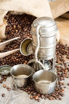 Old coffee pot Stock-Fotos
