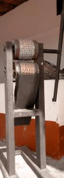 Old coffee processing machine Foto stock